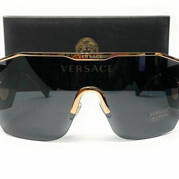 Versace Gold Men's 41mm Fashion Sunglasses - Picture 2 of 3